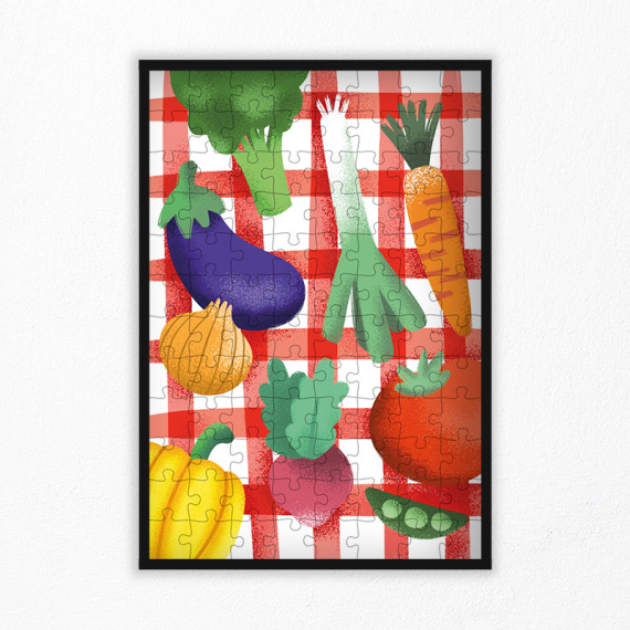 puzzle légumes pour enfant