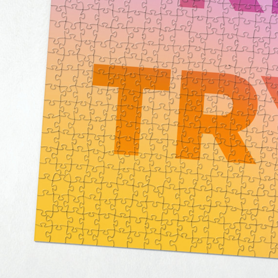 puzzle adulte à message