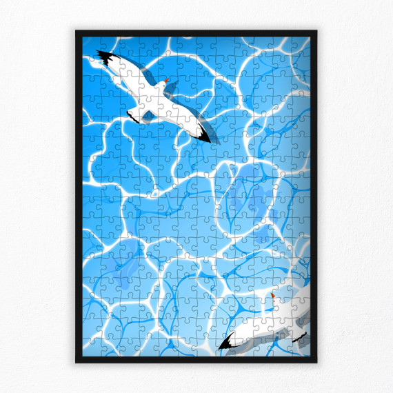 gulls on the ocean puzzle