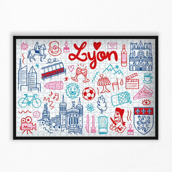 500 pieces Lyon puzzle