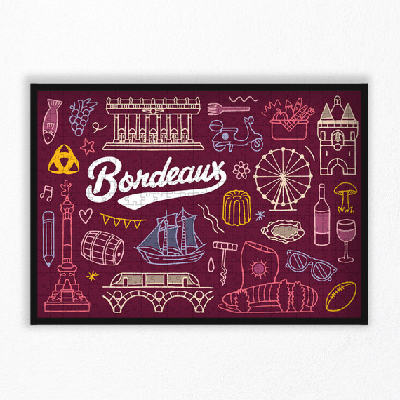 500 pieces Bordeaux puzzle