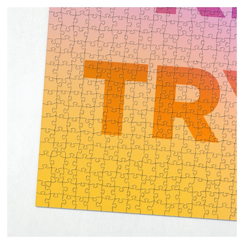 puzzle adulte à message