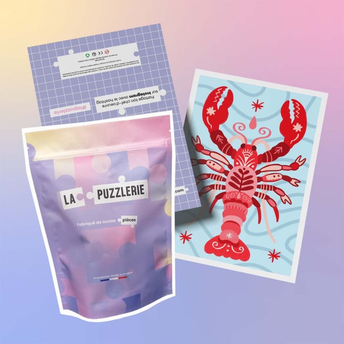 packaging puzzle homard