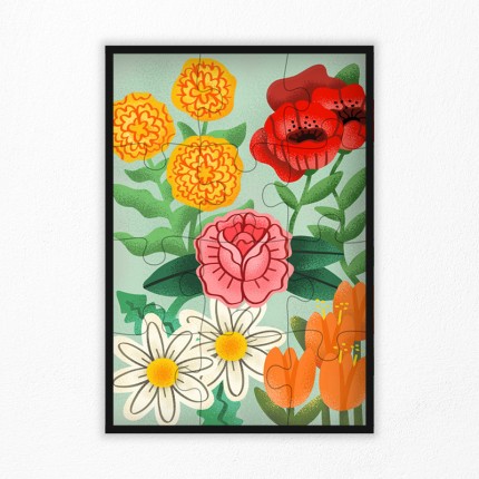 puzzle fleurs