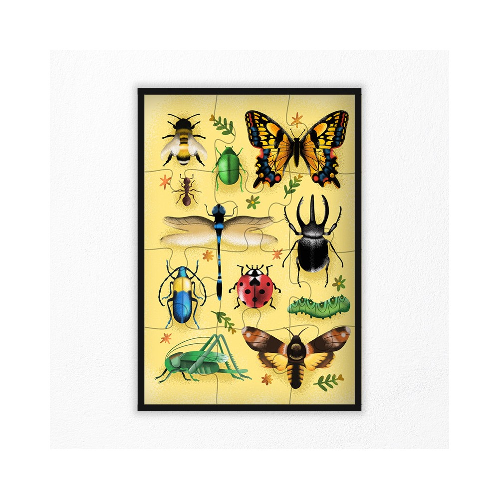 puzzle insectes 12 pieces