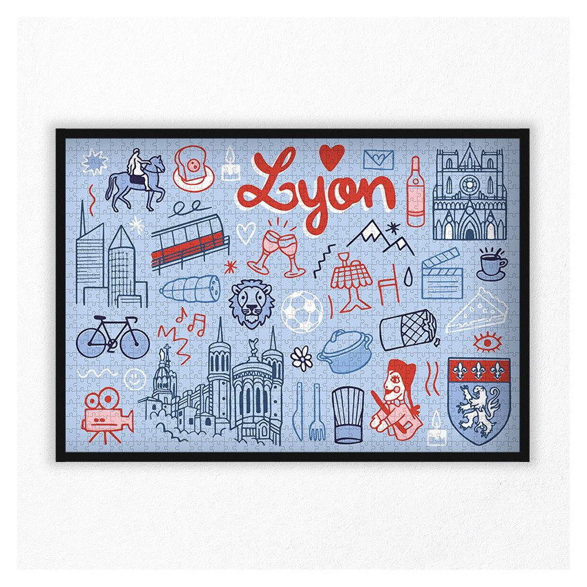 Puzzle Lyon 1000 pièces