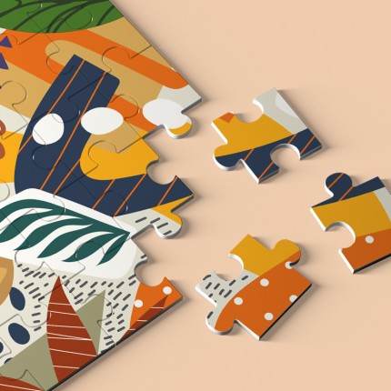 PRO - Puzzle Personnalisé 96 Pièces en Bois