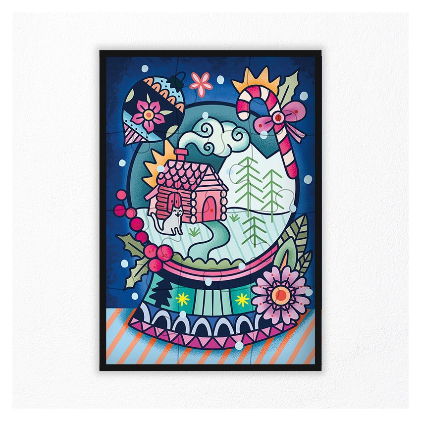 puzzle enfant hiver 12 pièces