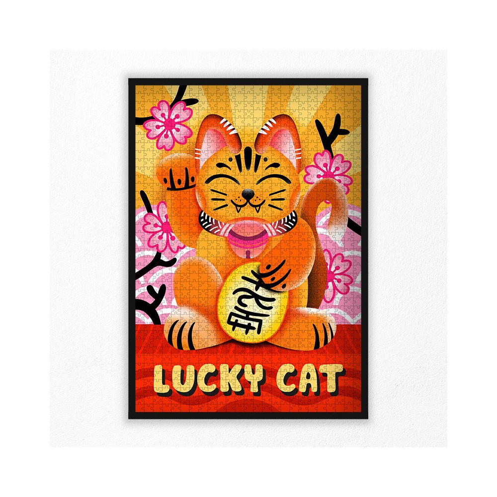 puzzle chat japonais 1000 pièces