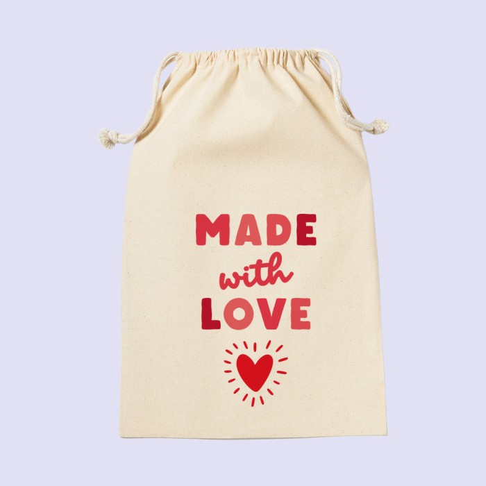 pochon cadeau Made with Love