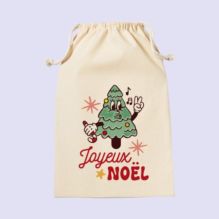 Pochon Emballage Cadeau Sapin
