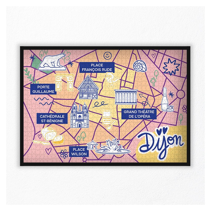 Puzzle Dijon 1000 pcs