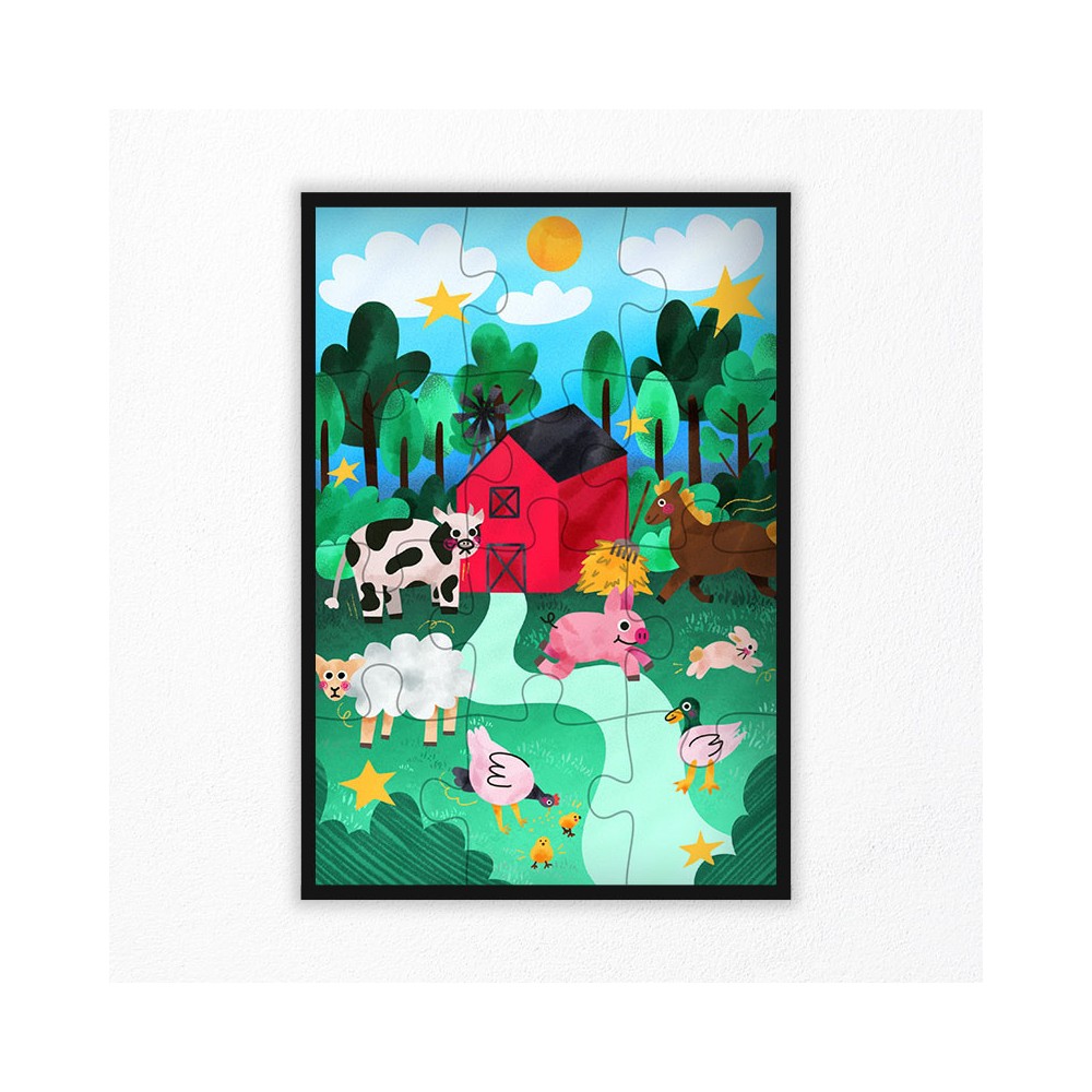 Puzzle Animaux de la Ferme 12 pcs