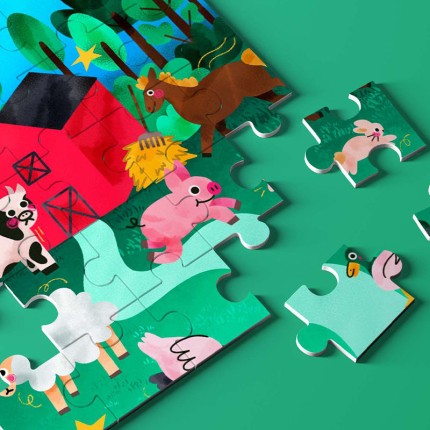 Puzzle Animaux de la Ferme zoom