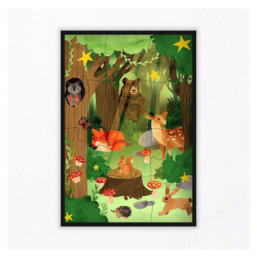 Puzzle Animaux de la Foret 12 pcs