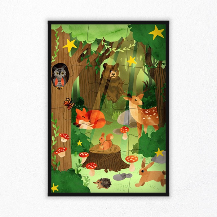 Forest Animals Puzzle 12 pcs