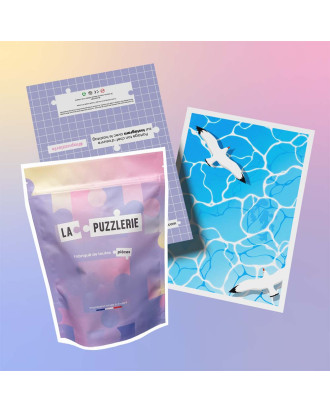 packaging puzzle mouettes océan