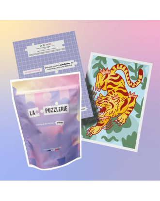 packaging puzzle tigre sauvage
