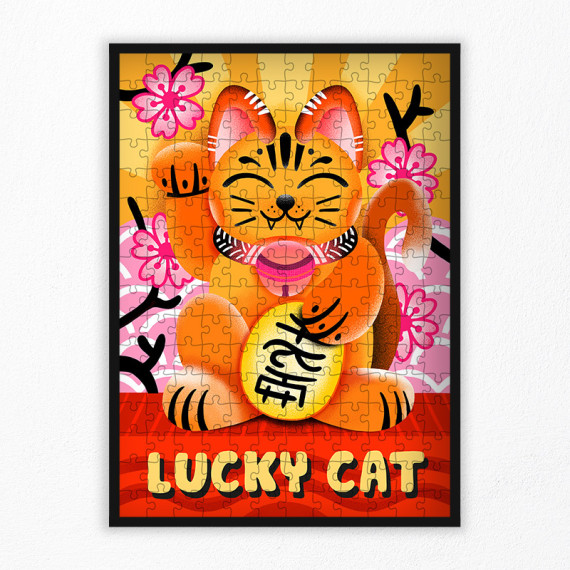 192 pieces japanese cat puzzle