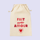 pochon cadeau Fait avec Amour