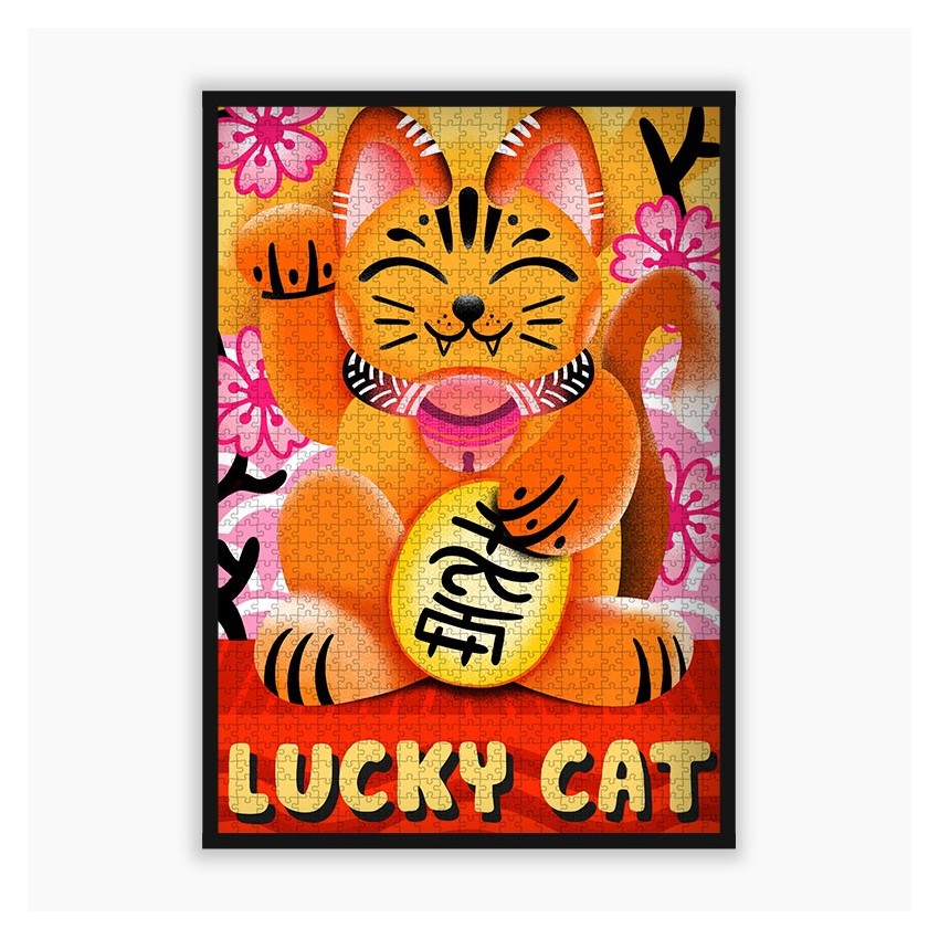 puzzle chat japonais 1000 pièces