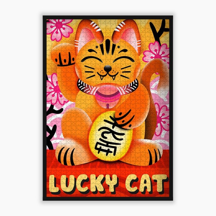 puzzle chat japonais 1000 pièces