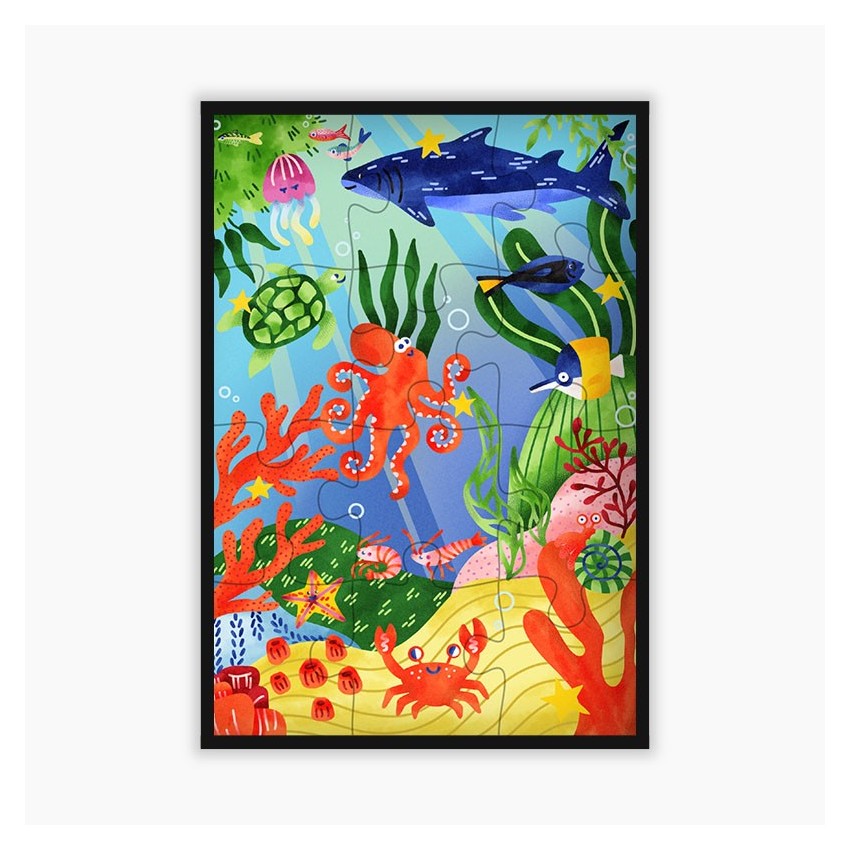 Puzzle Animaux de la Mer 12 pcs