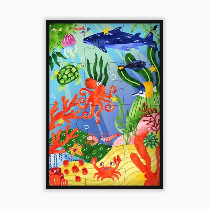 Puzzle Animaux de la Mer 12 pcs