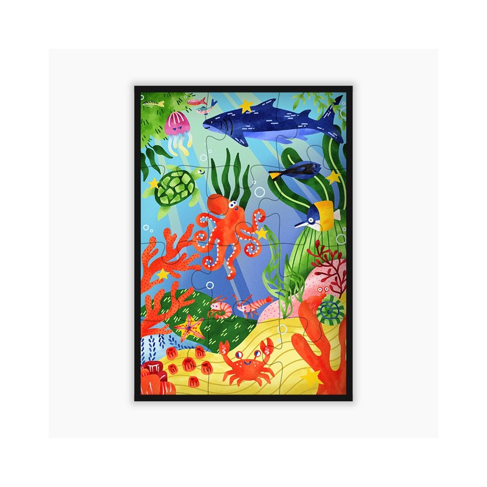 Puzzle Animaux de la Mer 12 pcs