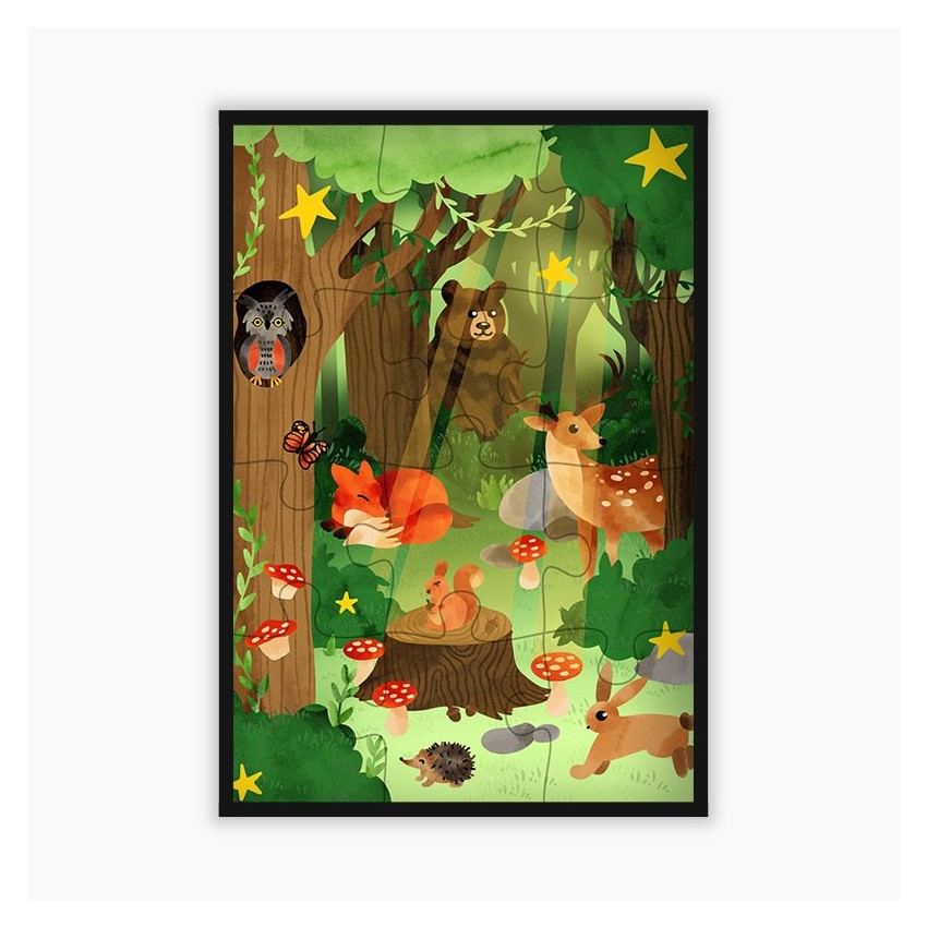Puzzle Animaux de la Foret 12 pcs