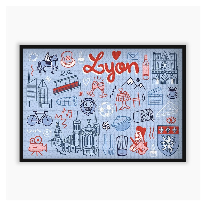 Lyon Puzzle |1000 pieces or 500 pieces | La Puzzlerie