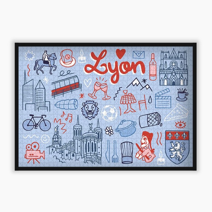 Lyon Puzzle |1000 pieces or 500 pieces | La Puzzlerie