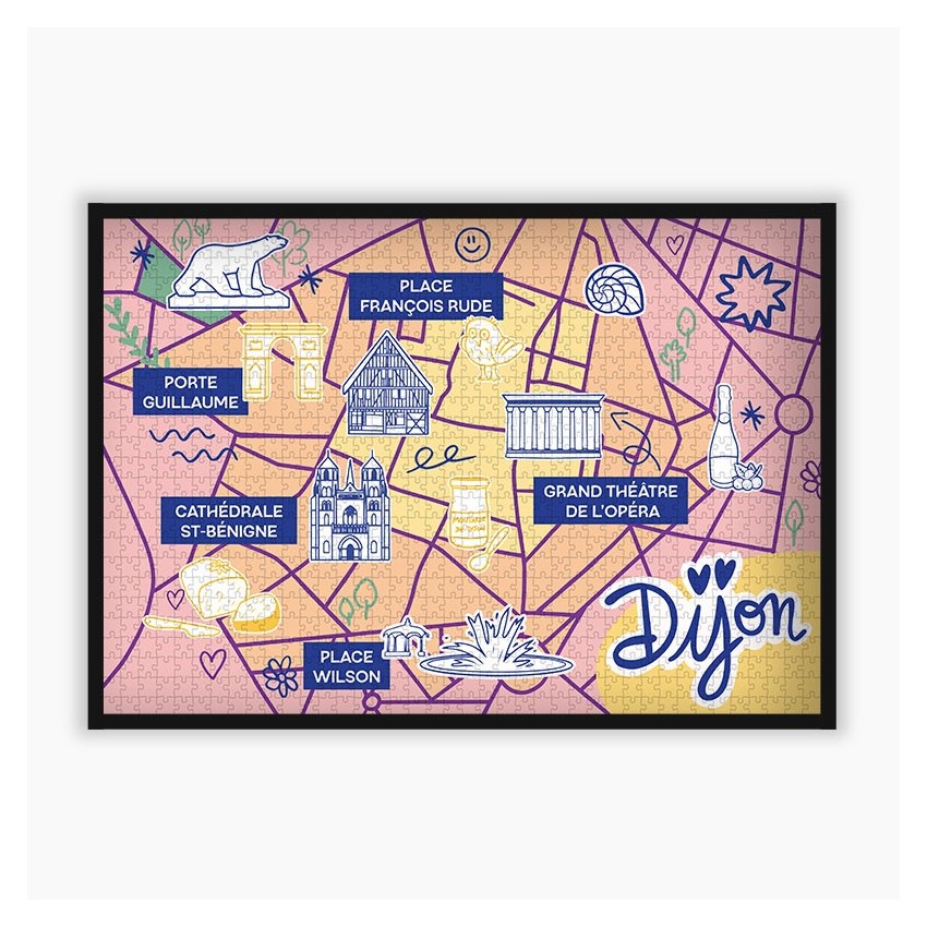 Puzzle Dijon 1000 pcs
