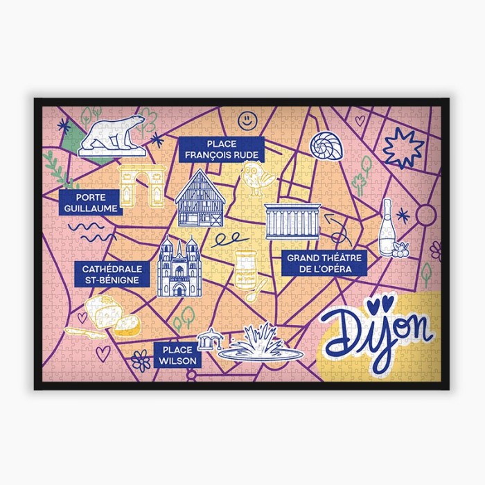 Puzzle Dijon 1000 pcs