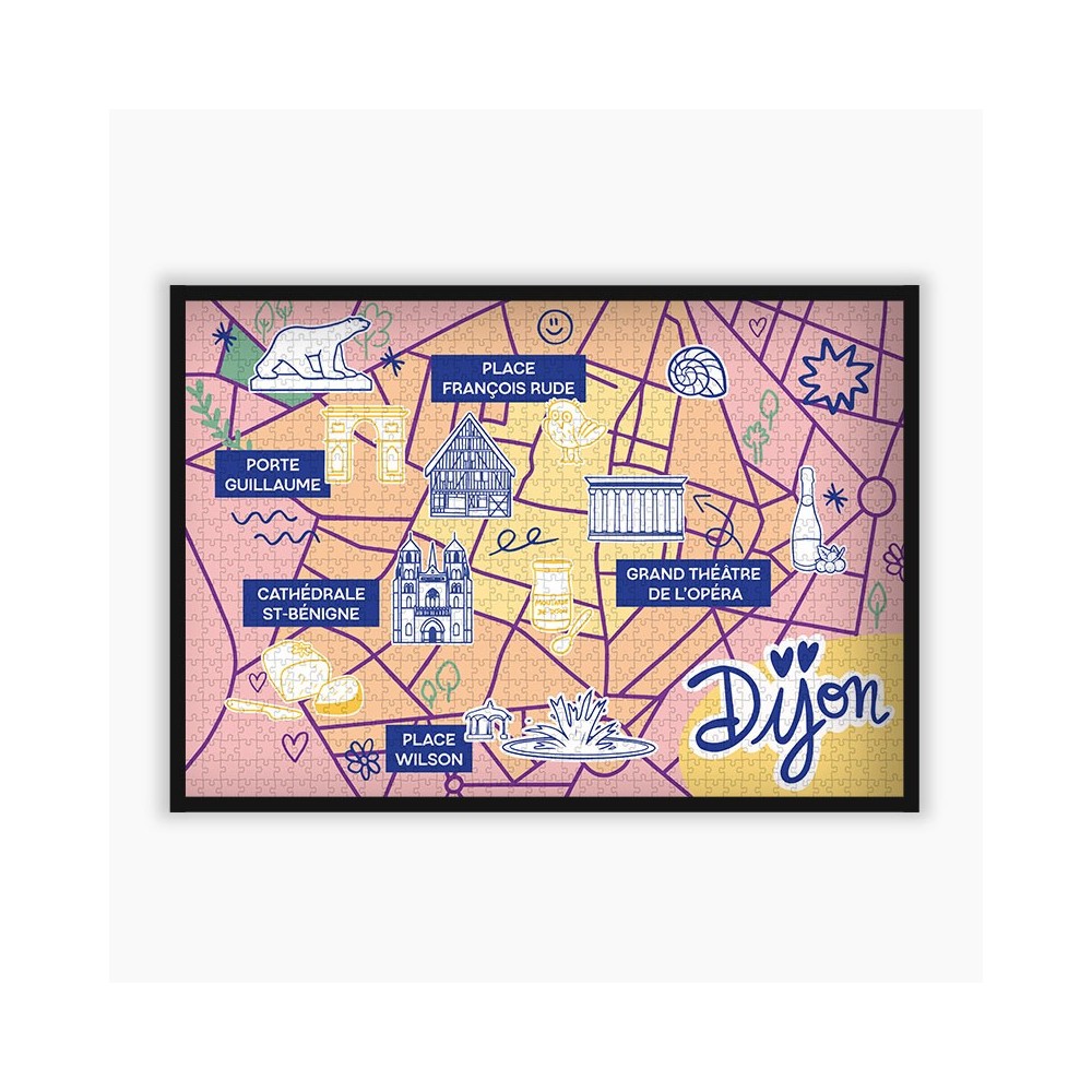 Puzzle Dijon 1000 pcs