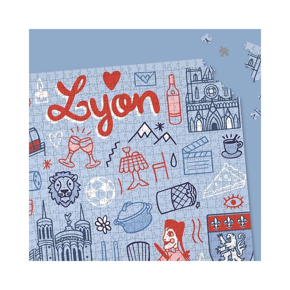 Lyon Puzzle |1000 pieces or 500 pieces | La Puzzlerie
