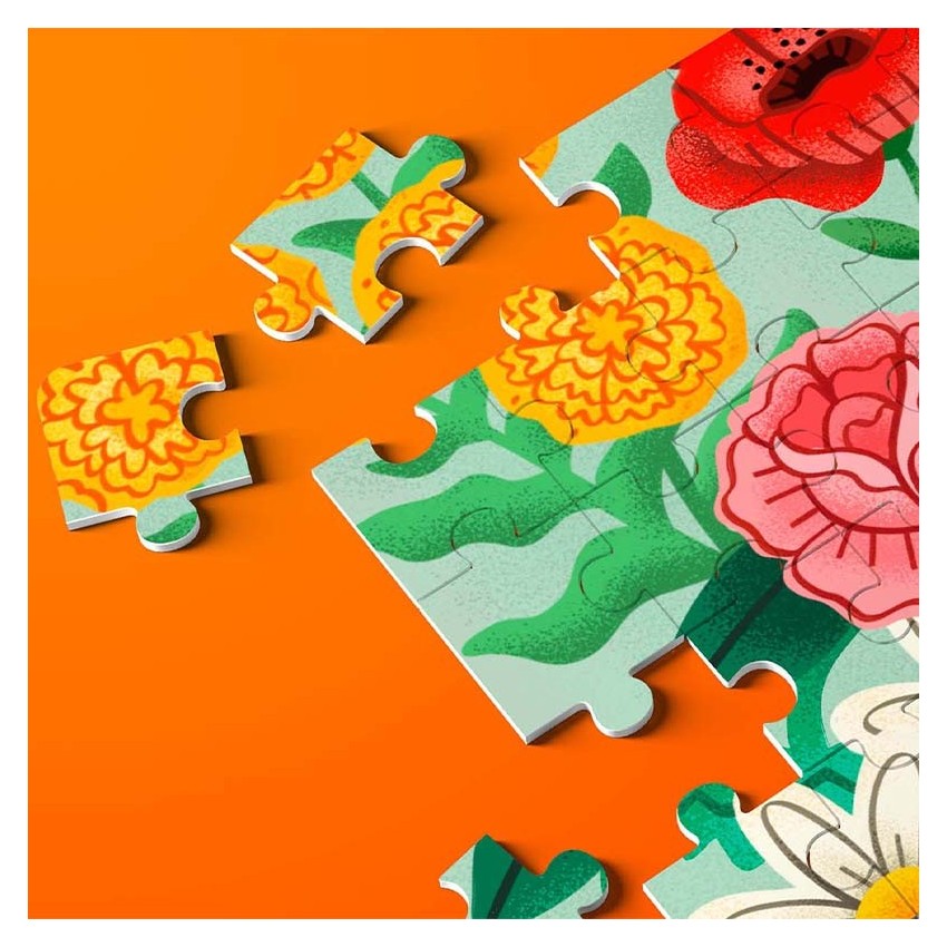 Children's Flower Puzzle | Wooden Child Puzzle