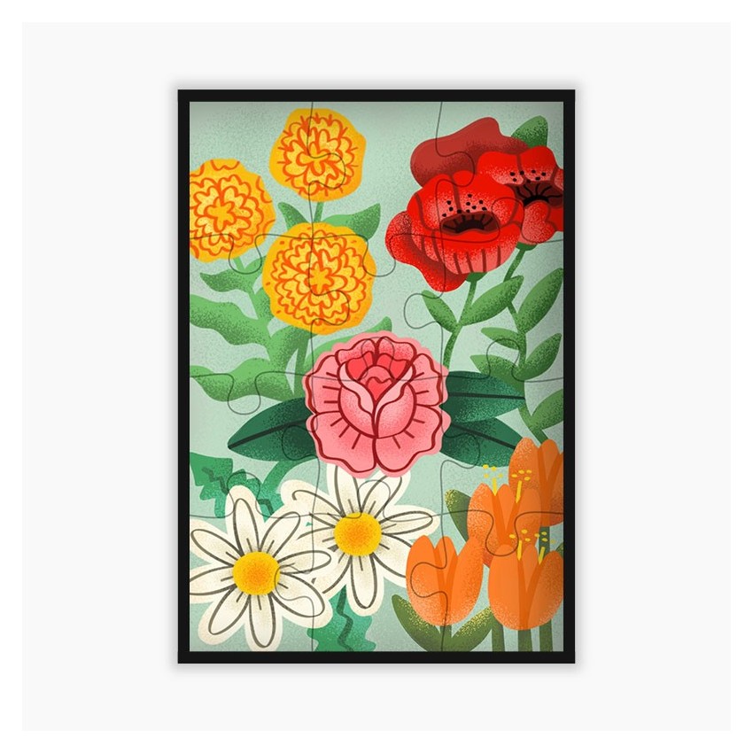 puzzle fleurs