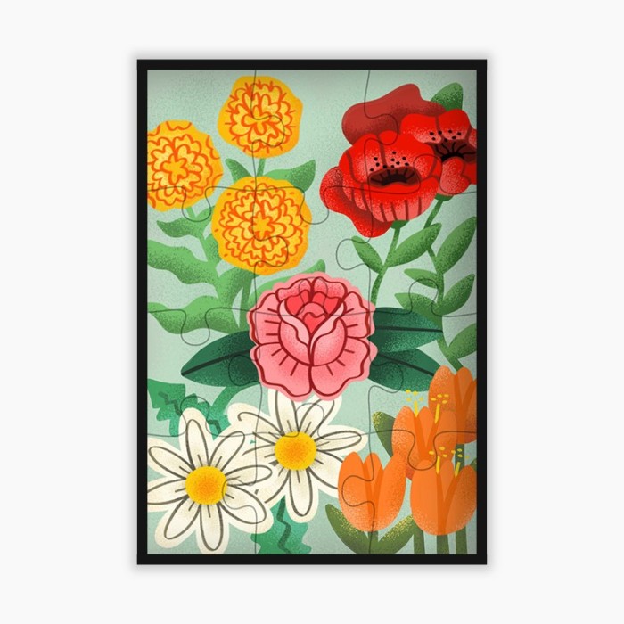 puzzle fleurs