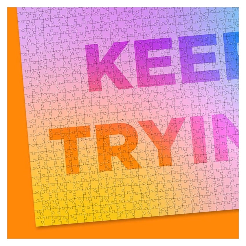 Keep Trying Puzzle| Puzzle Message | La Puzzlerie