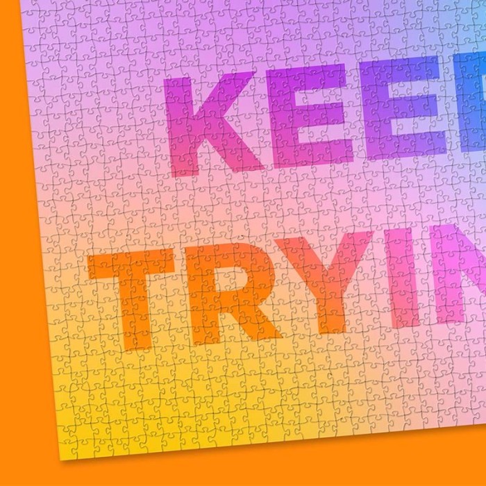 puzzle adulte à message