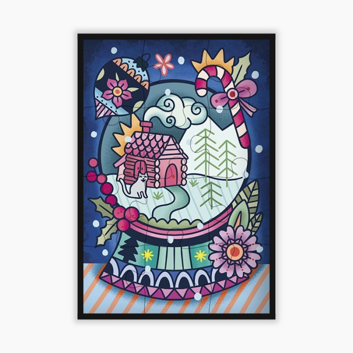 puzzle enfant hiver 12 pièces