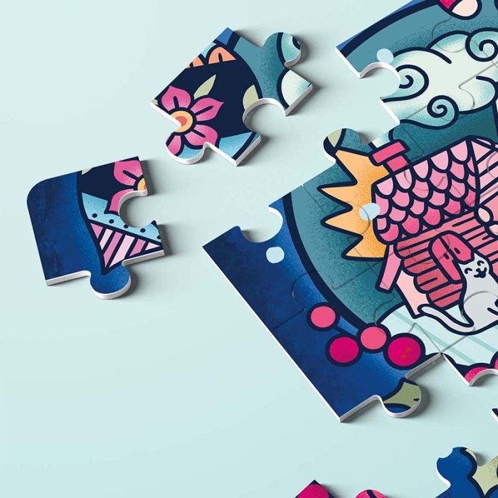 puzzle enfant hiver