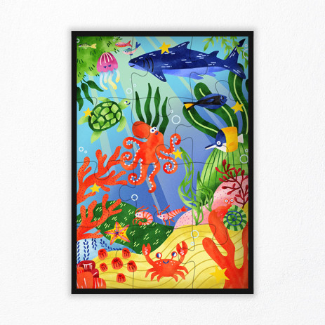 Sea Animals Puzzle 12 pcs